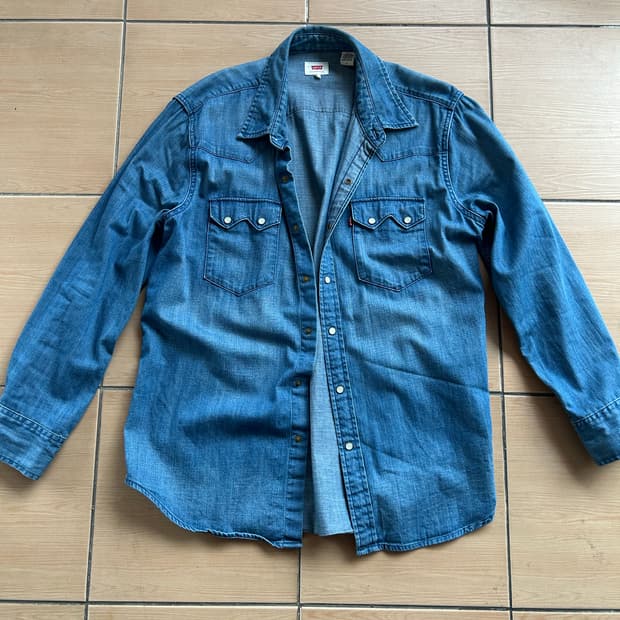 리바이스 데님 웨스턴셔츠