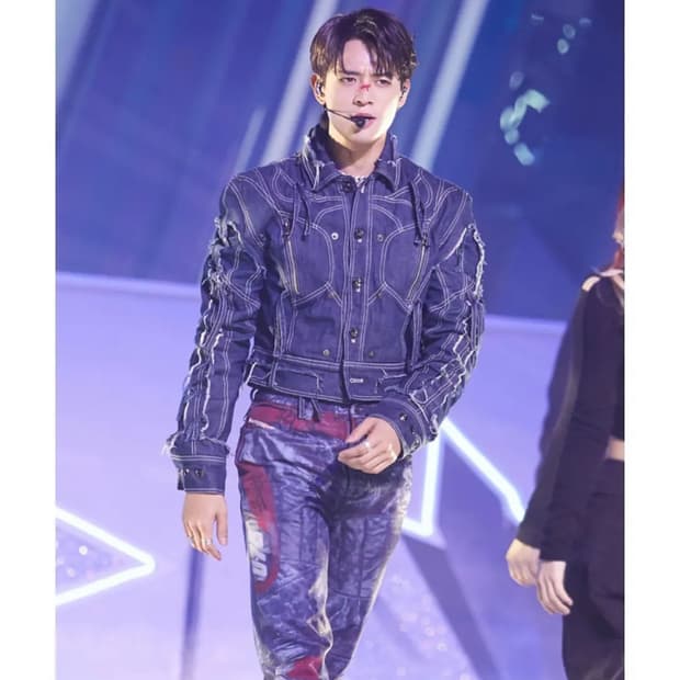 [비엘알블러] Blr Bluer 커스텀 크롭 데님 자켓
