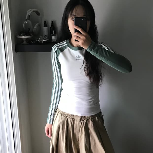 아디다스 중앙 트레포일 사이드라인 나그랑 긴팔티