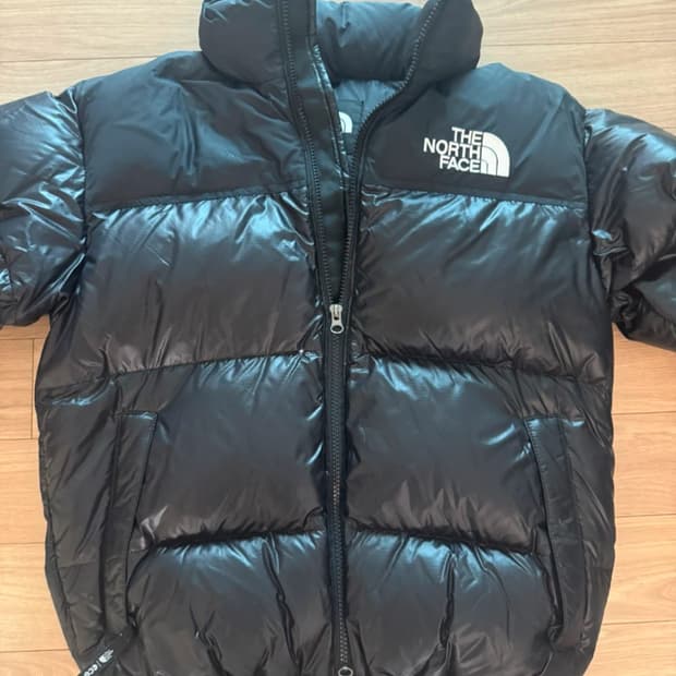 노스페이스 눕시 유광 패딩