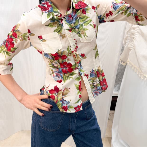 Bloom Canvas White Shirt