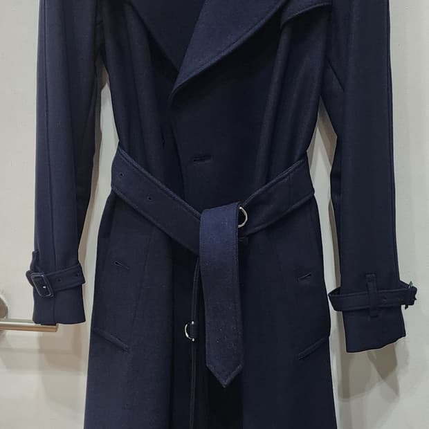 버버리 울캐시미어 롱코트 새거급 38사이즈