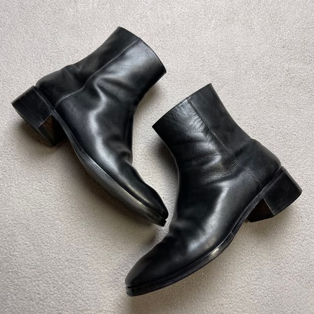 [8.5] VTG 구찌 레더부츠 -265-270 