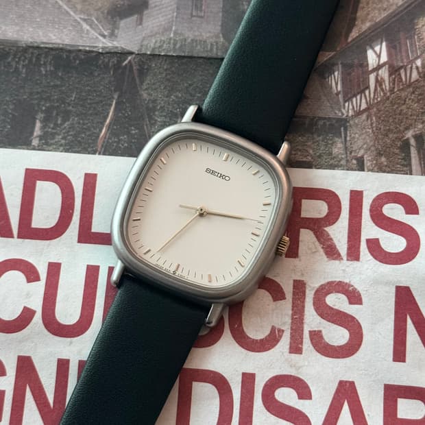 세이코 Seiko 심플 스퀘어 