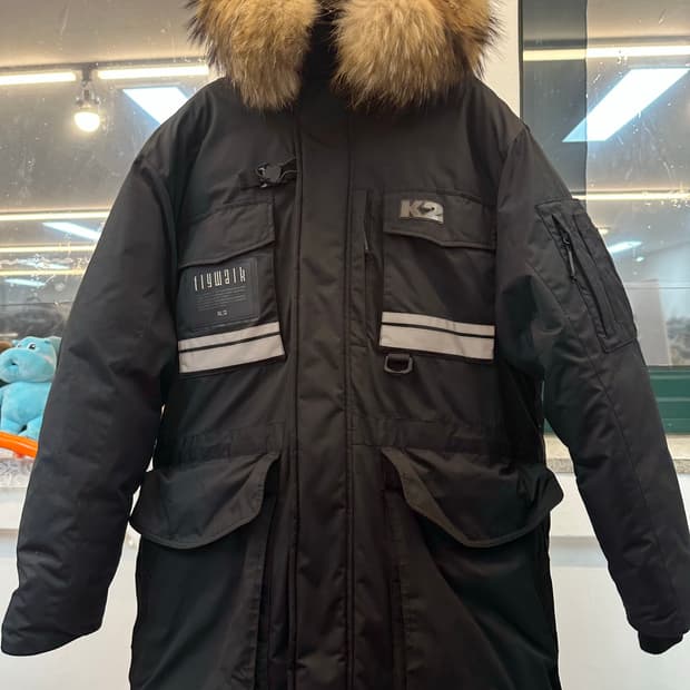 대장급 K2 flywalk  패딩 점퍼 라쿤털 방한복