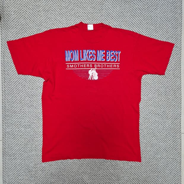 90s "Mom likes me best" 싱글스티치 티셔츠 (XL)
