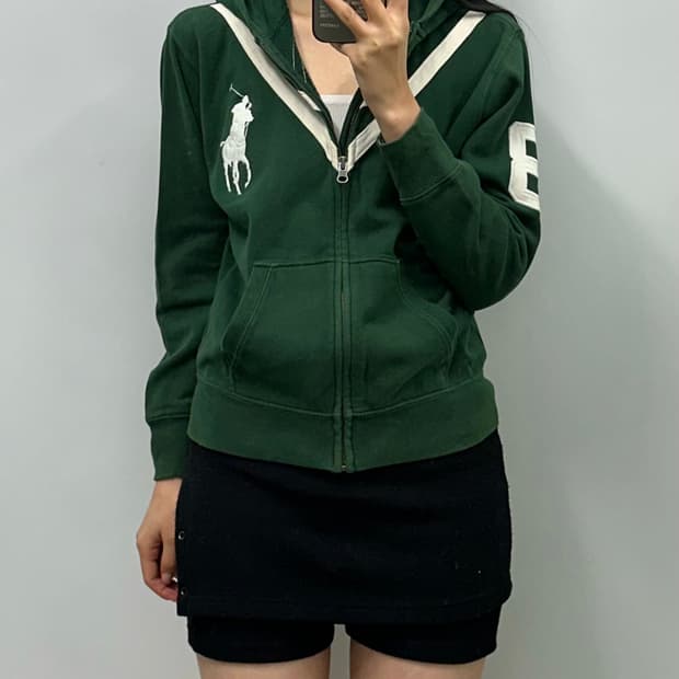 폴로 랄프로렌 빅포니 그린 후드집업