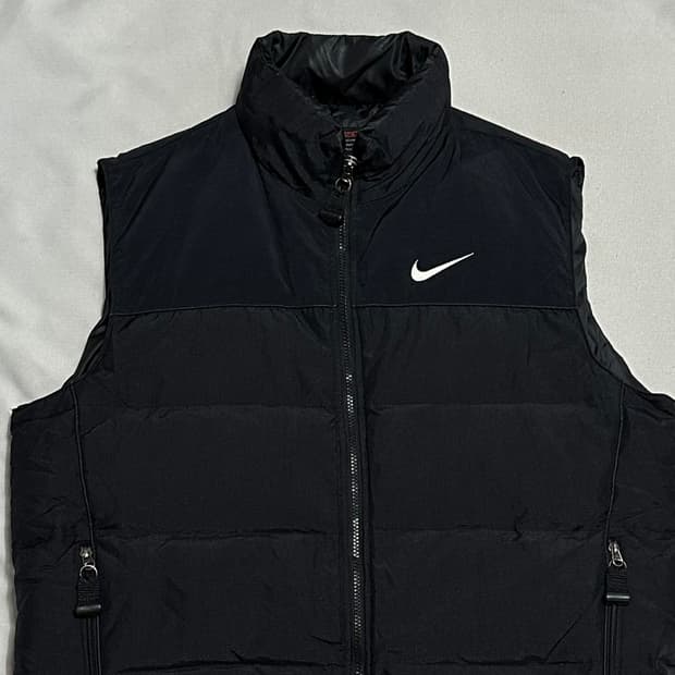 L 나이키 acg 블랙 패딩 베스트