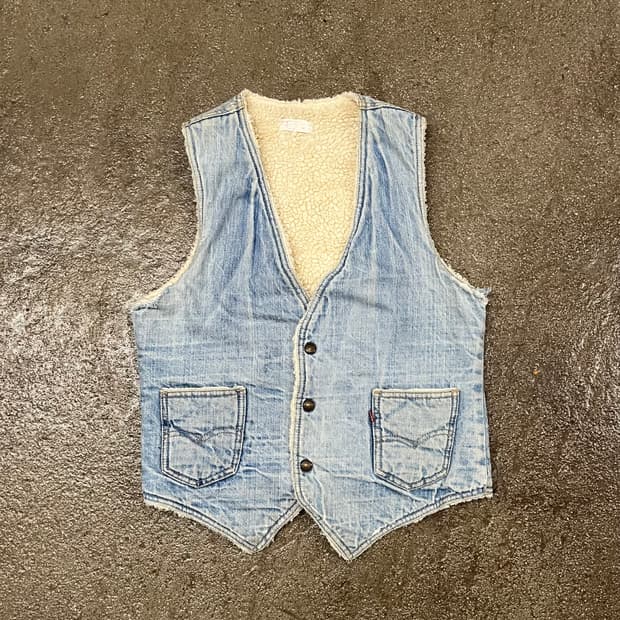 80s Levis 데님 쉐르파 베스트 (95)
