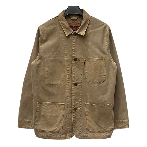 리바이스 카멜 캔버스 초어 워크 자켓 L
