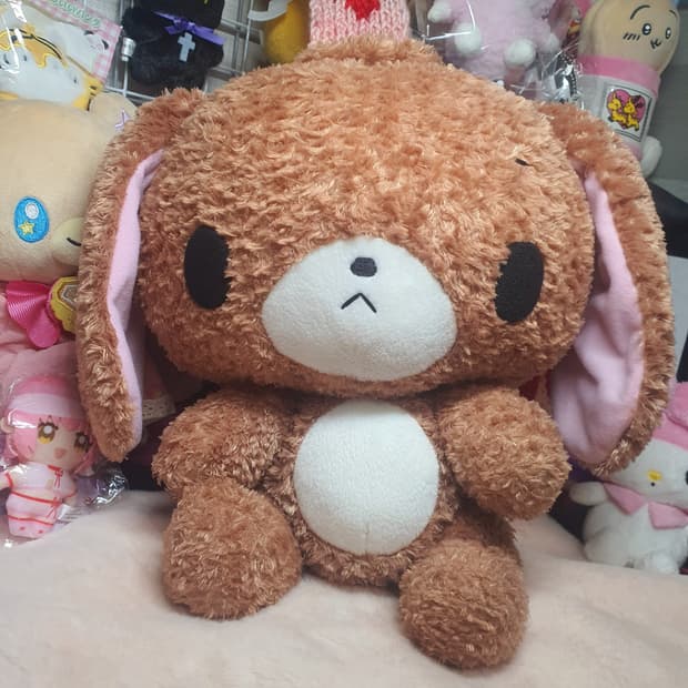 산리오 고전 슈가바니즈 쿠로우사 빈티지 30cm 관절 인형 누이 빅 토끼