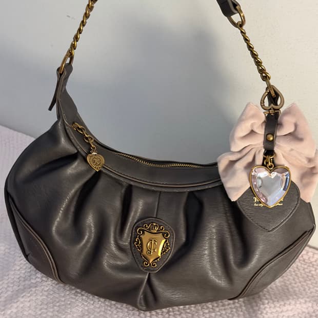 쥬시꾸뛰르 초코 숄더백 y2k 갸루 핀터깔 베메클