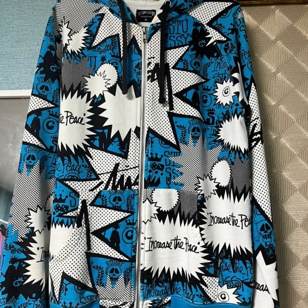 스투시 펑크 후드집업