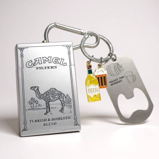 Camel 메탈케이스 키링세트