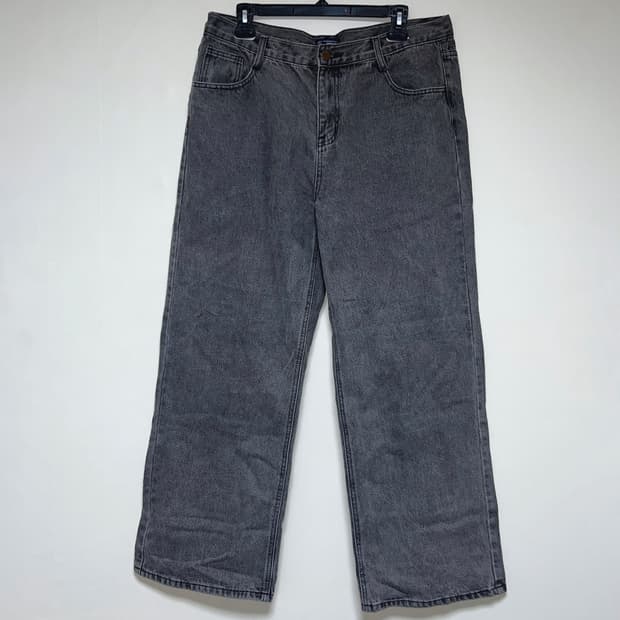 세미워싱 데님팬츠(흑청)