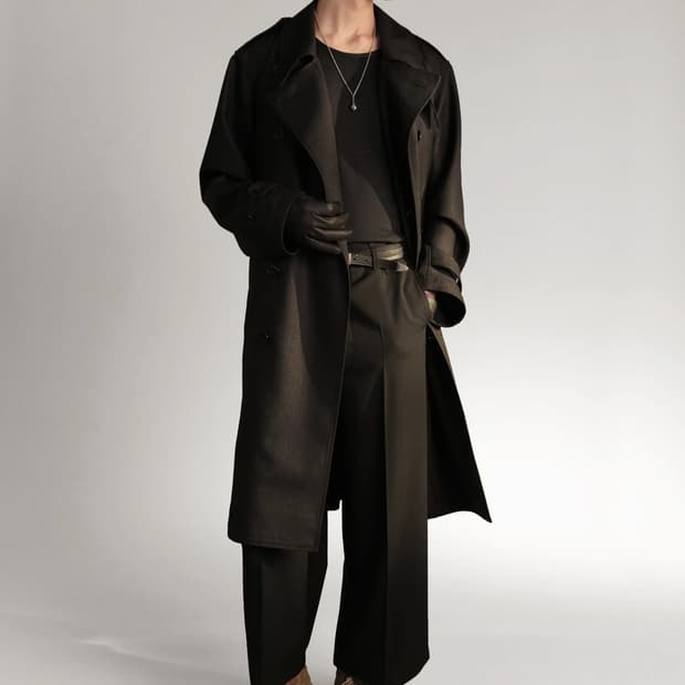 LEMAIRE 19FW 와이드 레그 팬츠 블랙 48