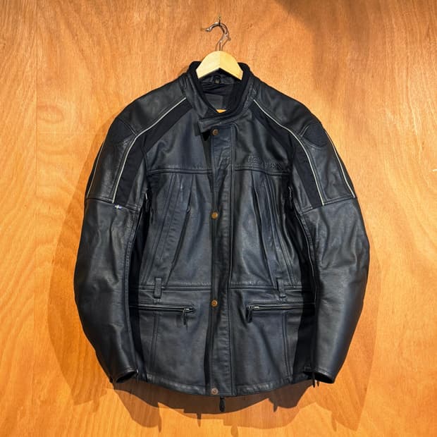 스웨덴 할바슨 헤비 카우레더 라이딩 자켓 L 소가죽