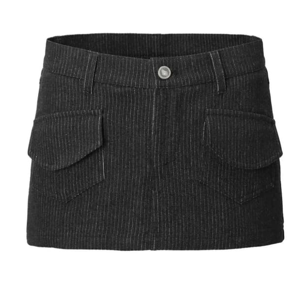 (새상품) 택ㅇ 쓰리타임즈 cotton stripe skirt