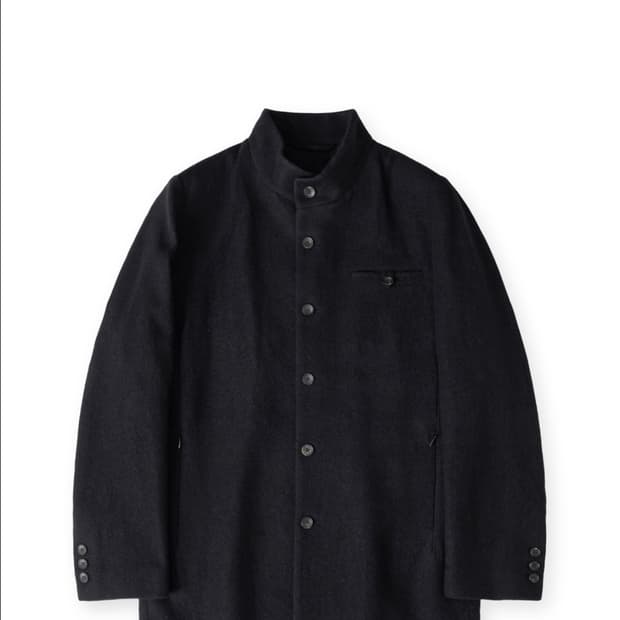 구매) 해칭룸 Stand Collar Coat Black