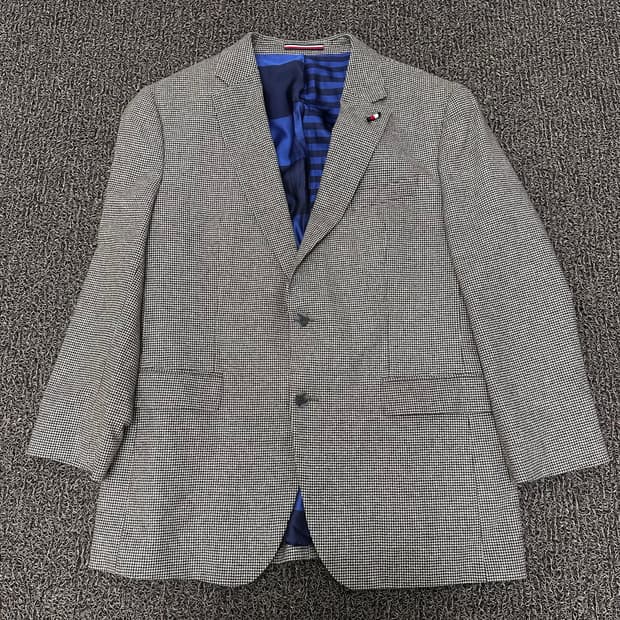 타미힐피거 체크 블레이져 자켓 L-XL