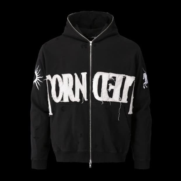 Tornortied Full zip hoodie 3