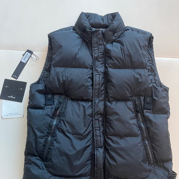 XL 스톤아일랜드 패딩조끼 블랙