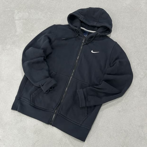 나이키 블랙 후드집업 m