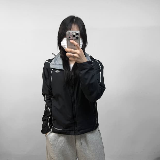 나이키 acg 고프코어 바람막이 자켓 블랙