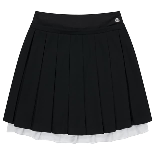 코이세이오 더블 플리츠 블랙 스커트 사이즈0