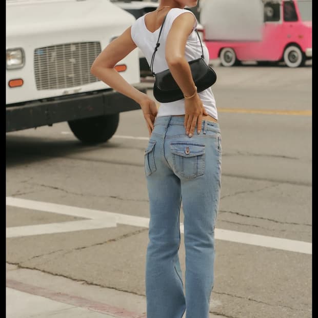 자라 jeans trf bootcut 로우라이즈 38