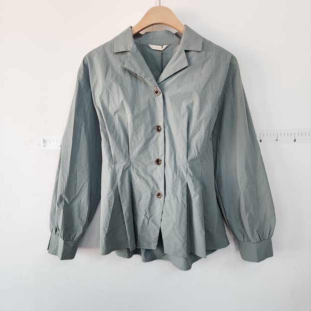 더 아이잗 셔츠 블라우스 민트색