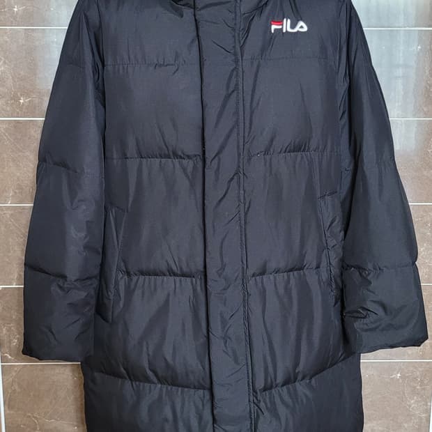 (남성95-100사이즈) FILA 롱패딩(덕다운)