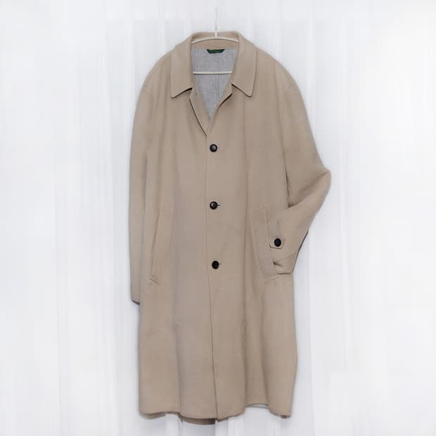 신품급) 라코스테 핸드메이드 싱글 울펠트 오버코트 (105+)