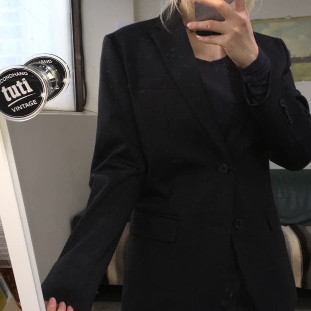 투티/0149 블랙 여성 정장 블레이져 자켓