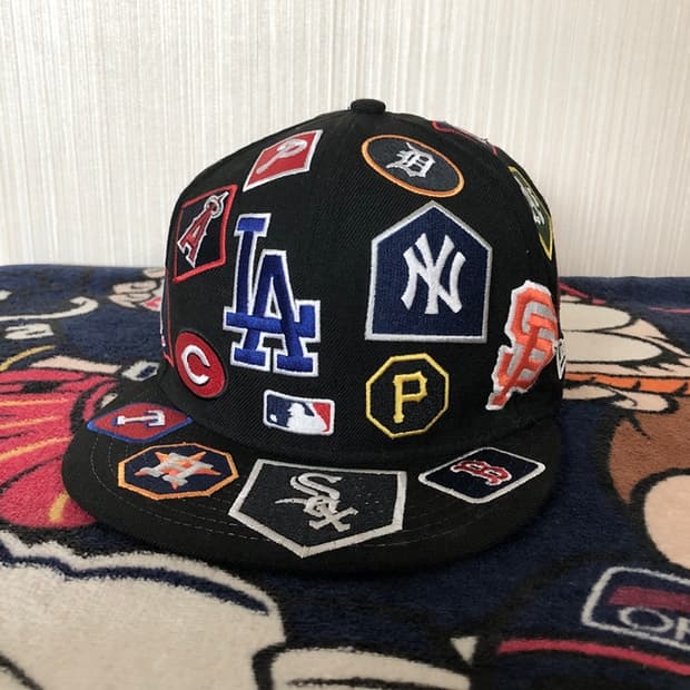 뉴에라 5950 MLB 올 오버 스냅백/블랙 7 3/8(58.7cm)