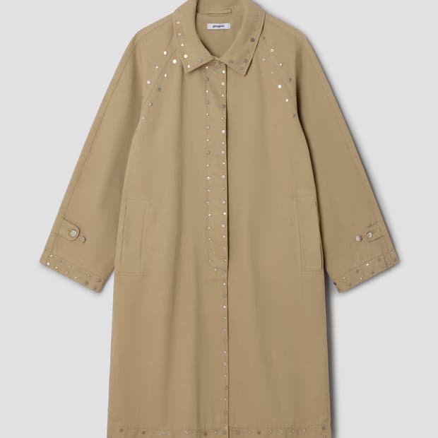 [M]기마구아스 Tina 스터드 코트/베이지