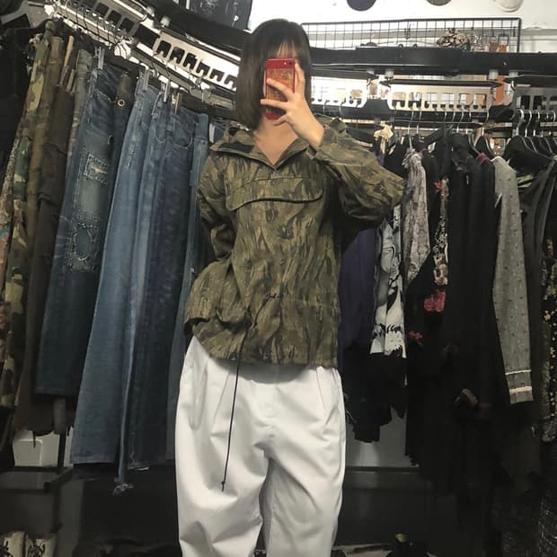 하이넥 리얼트리 패턴 아노락