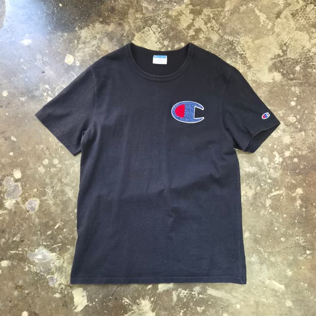 L) 챔피온 빅로고 반팔티 반팔티셔츠