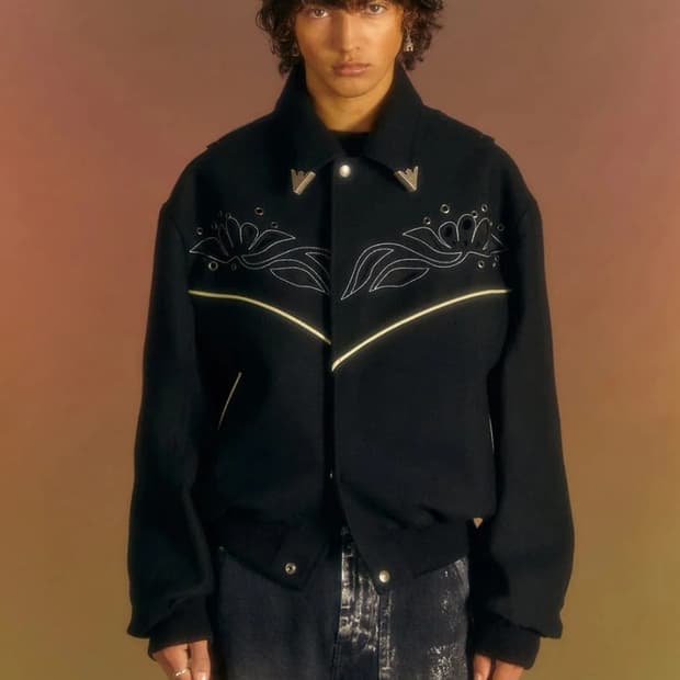 [L] 앤더슨벨 르망 울 블루종 블랙