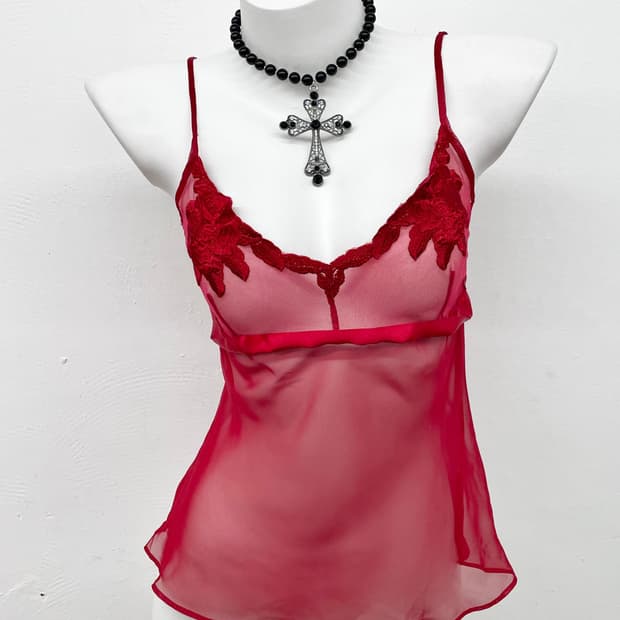 레드 시어 레이스 슬립