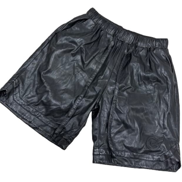 GALLIANO LANDOR 인조가죽 밴딩 팬츠