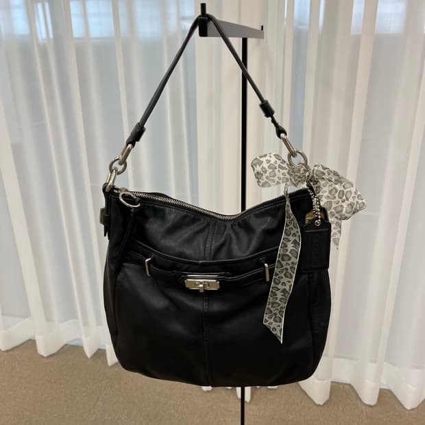 Coach Black Paper Shoulder Bag