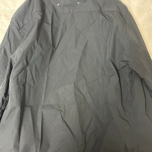 46)마르지엘라 백스티치 블랙 셔츠