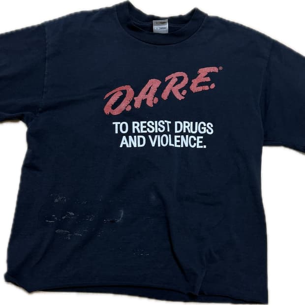 90s dare t-shirt 하드 페이딩&더티