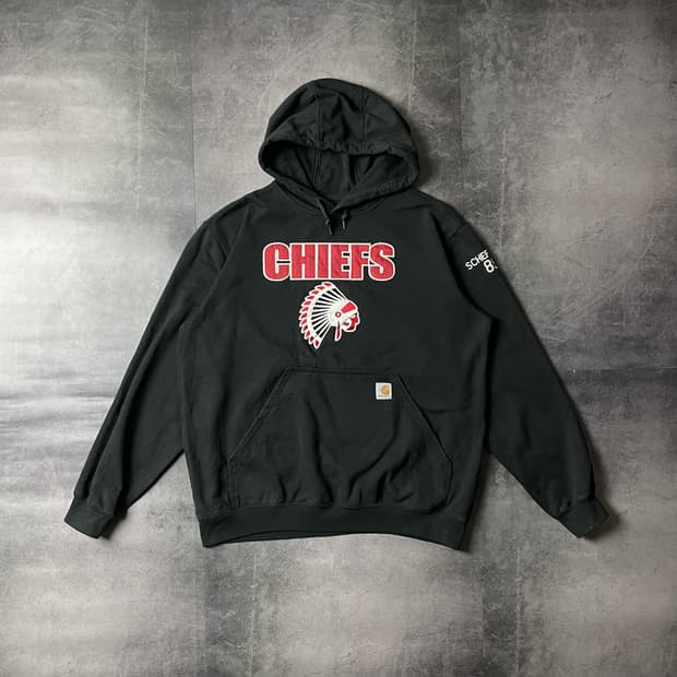 CARHARTT 칼하트 빈티지 블랙 후드티 A00377