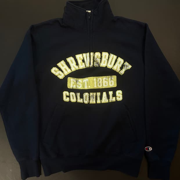 챔피온 하프집업 스웻셔츠 S