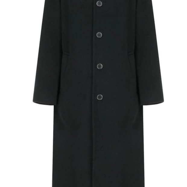 아모멘토 남성 블랙 울 코트 M