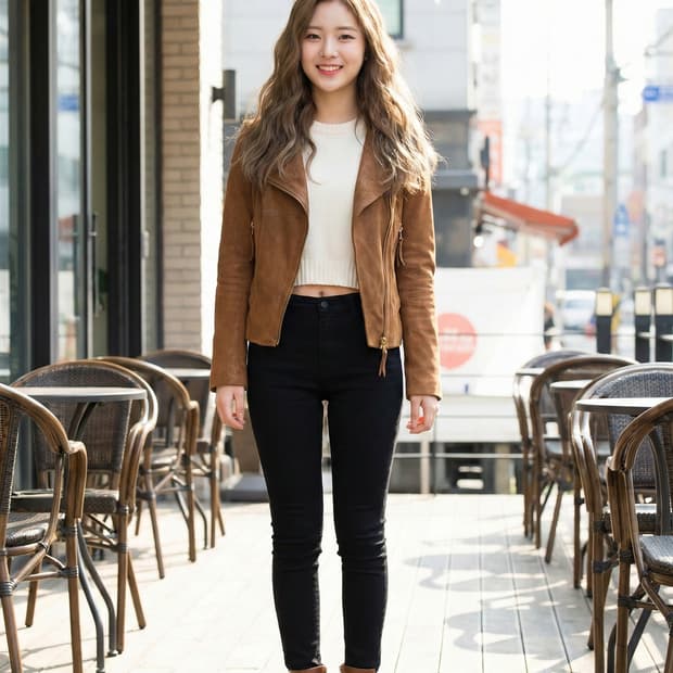 JOINUS 조이너스 리얼 염소가죽 라이더 자켓