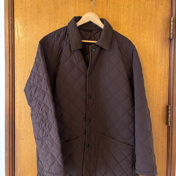 무인양품 브라운 퀼팅자켓