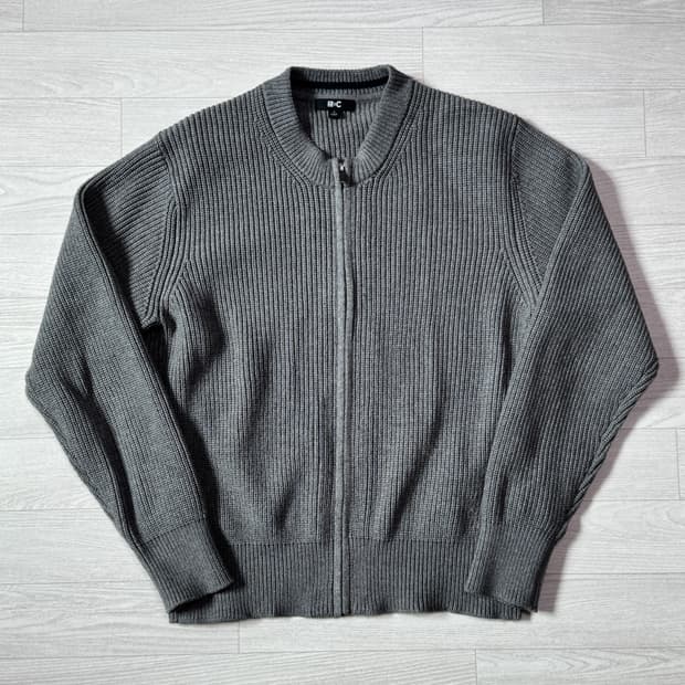 유니클로C 크루넥 풀집 가디건 그레이 S